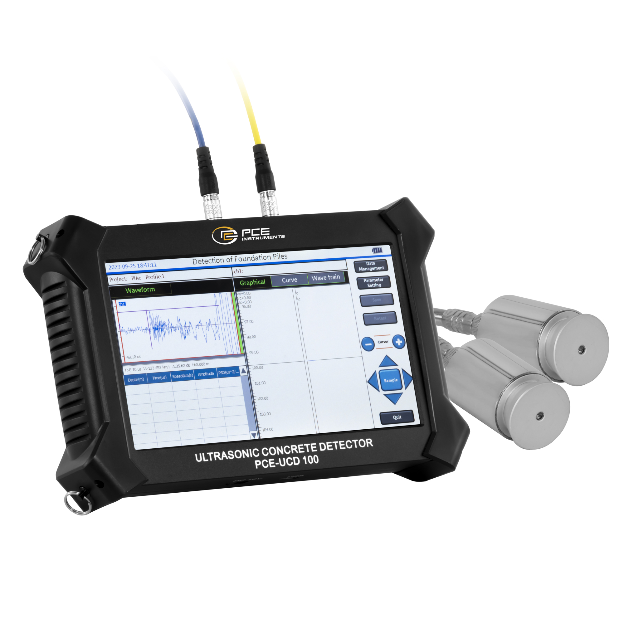 PCE Ultrasonic Concrete Detector — Accurate Measurement, Quality Control, Model# PCE-UCD 100